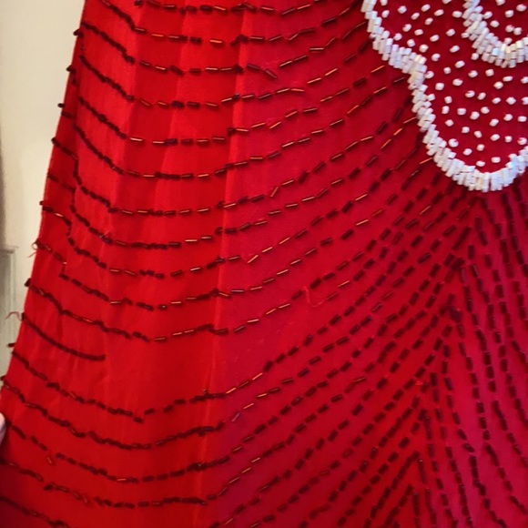 Dazzling Vintage 1980s Beaded Gown Vintage Size 14 = Modern Size 10 GVC - Picture 6 of 9